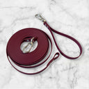 Longe avec poignée amovible BioThane® - 7m, 16mm, bordeaux